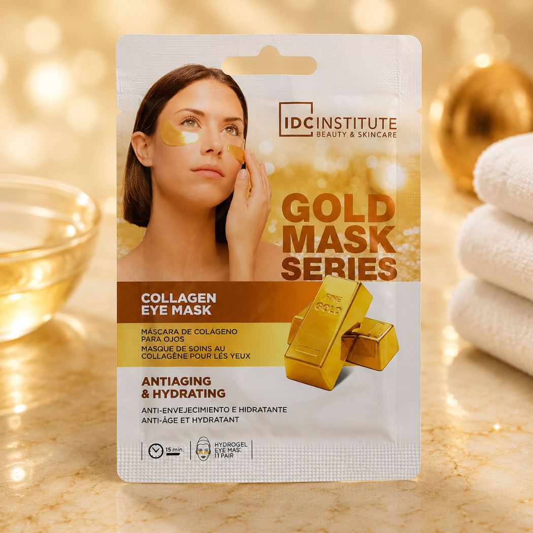 IDC INSTITUTE GOLD MASK SERIES - Maschera per occhi al Collagene | Sgonfia le borse e attenua le rughe d'espressione - Liquidò