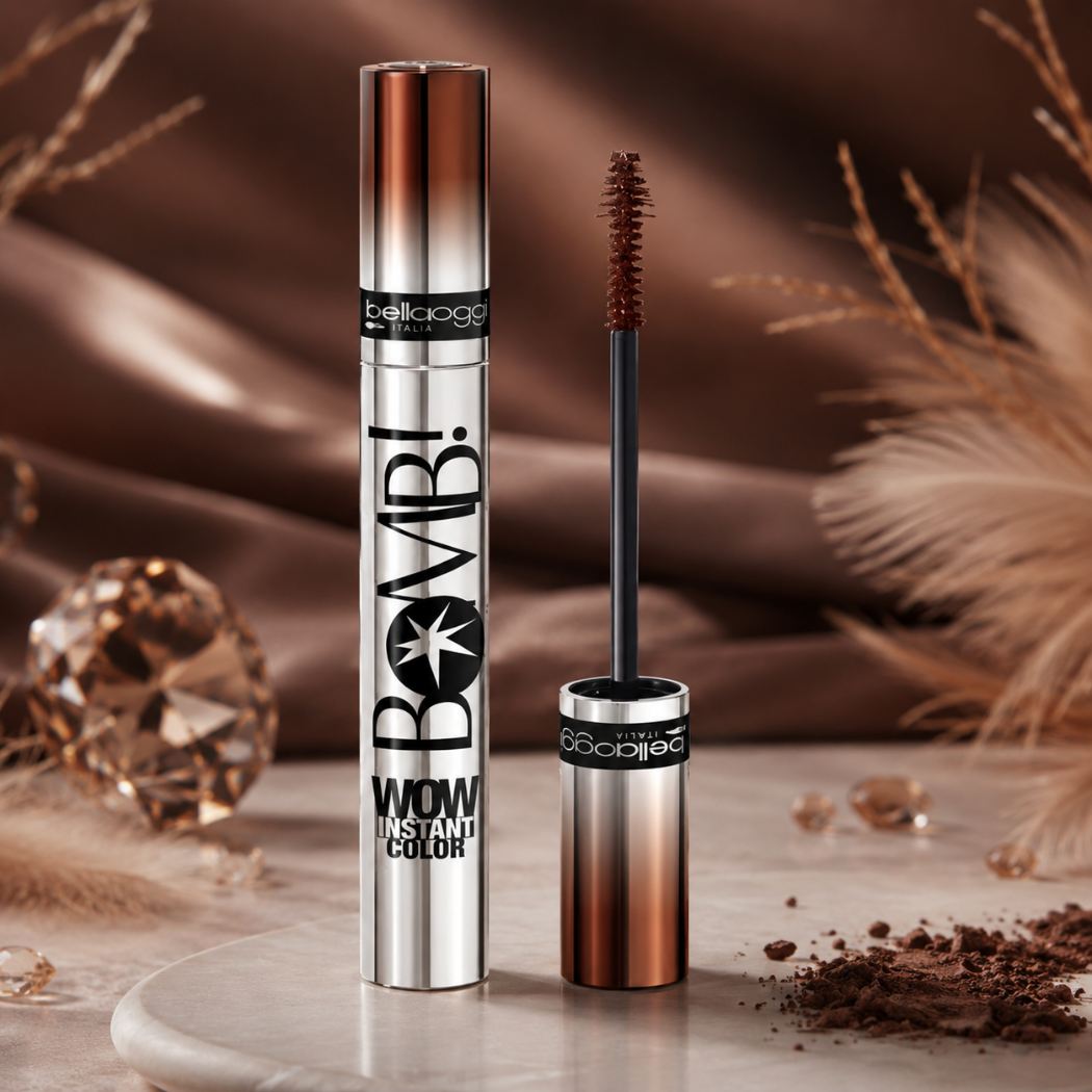 BELLAOGGI BOMB! WOW INSTANT COLOR - Mascara volume panoramico 002 Brown
