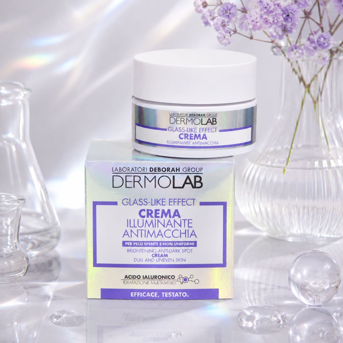 DERMOLAB GLASS-LIKE EFFECT - Crema Illuminante Antimacchia 50 ml