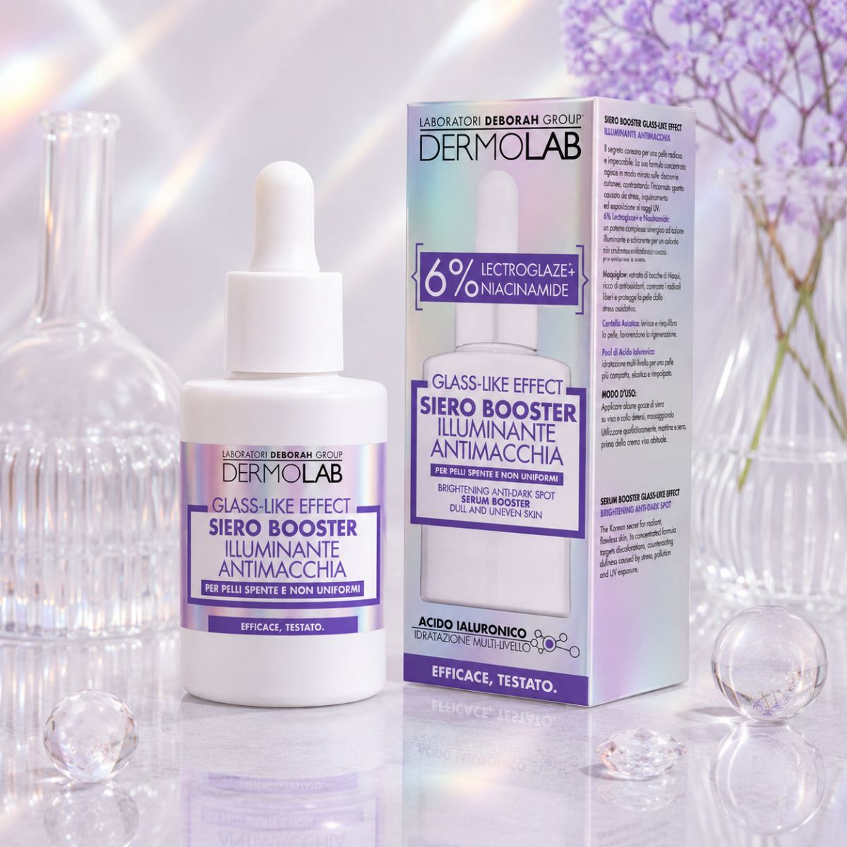 DERMOLAB SIERO BOOSTER GLASS-LIKE EFFECT - Illuminante Antimacchia 30 ml