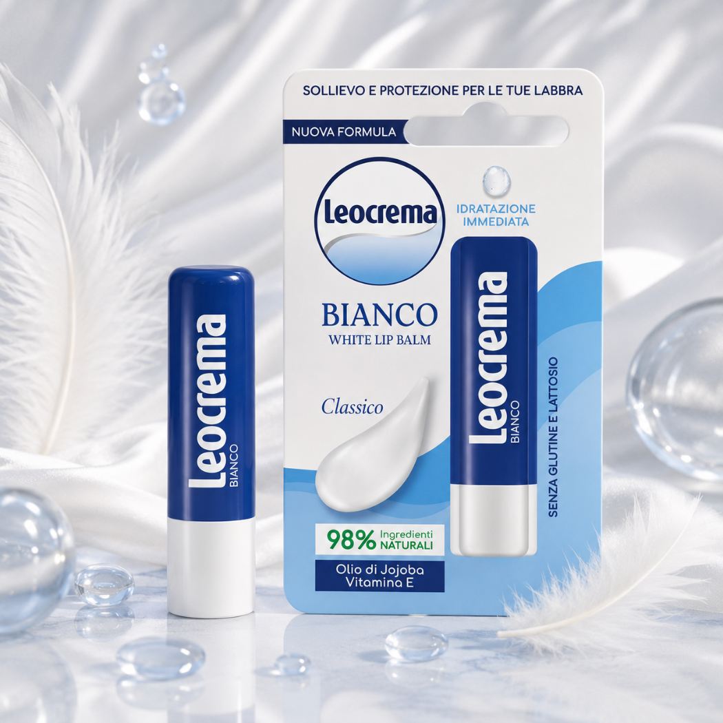 LEOCREMA LIP BALM BIANCO - Con Vitamina E 5,5ml