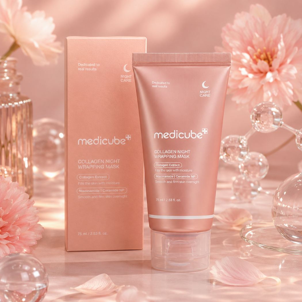 MEDICUBE COLLAGEN NIGHT WRAPPING MASK - Maschera Notte Peel-off 75ml
