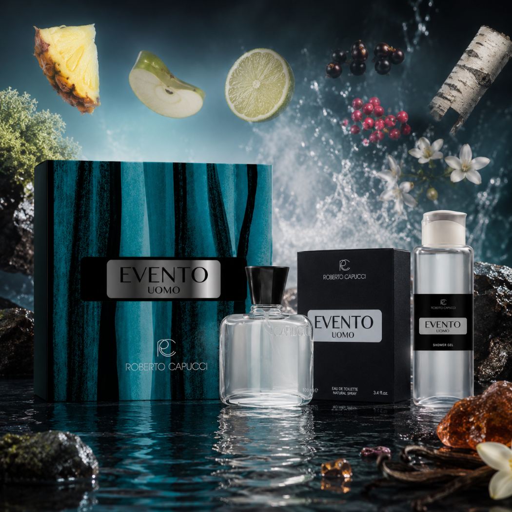 ROBERTO CAPUCCI EVENTO UOMO COFANETTO - Eau De Toilette 100ml + Shower Gel 250ml