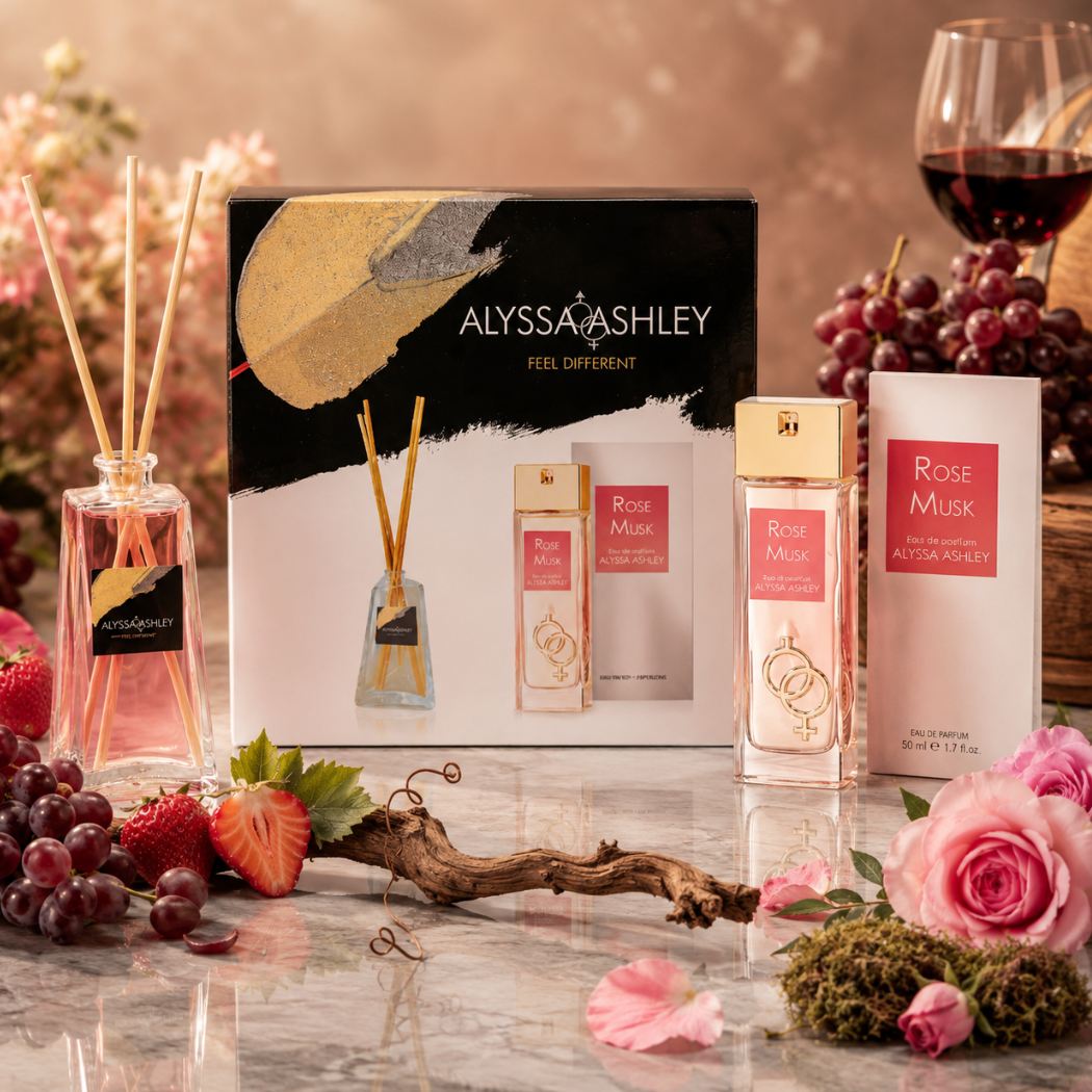 ALYSSA ASHLEY - Rose Musk | Set EDP 50ml + Profumatore Ambiente 50ml - Liquidò