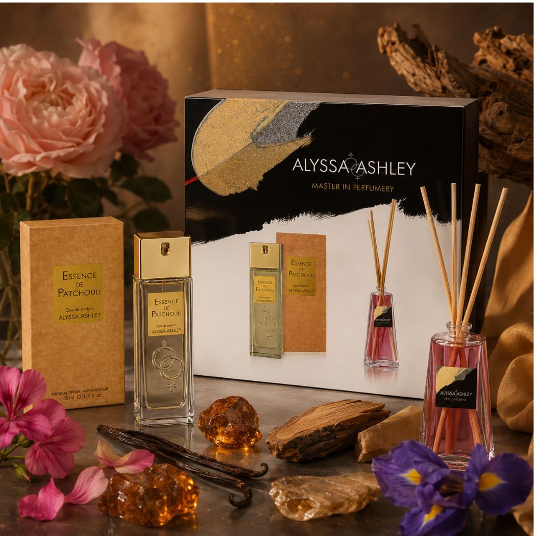 ALYSSA ASHLEY - Essence de Patchouli | Set EDP 50ml + Profumatore Ambiente 50ml - Liquidò