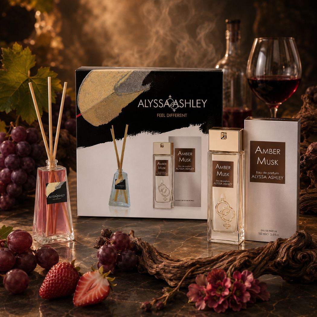 ALYSSA ASHLEY - Amber Musk | Set EDP 50ml + Profumatore Ambiente 50ml - Liquidò