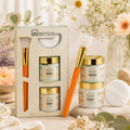 IDC INSTITUTE HOLISTIC BEAUTY CONFEZIONE SKINCARE - Face Mask 60 ml + Face Cream 60 ml + Pennello in Silicone per Maschera  + Piumino per Cipria (Powder Puff)