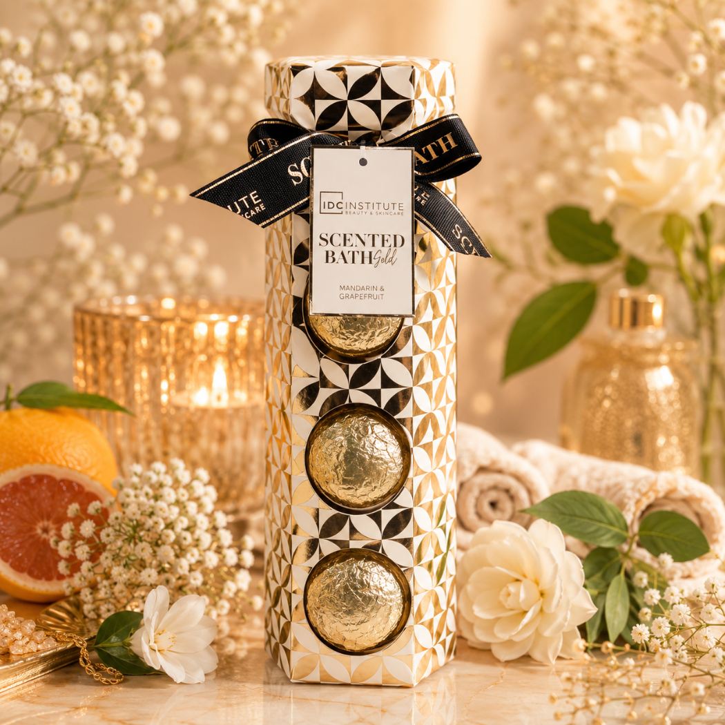 IDC -SCENTED BATH GOLD | Bomba da bagno effervescente- mandarino e pompelmo - Liquidò
