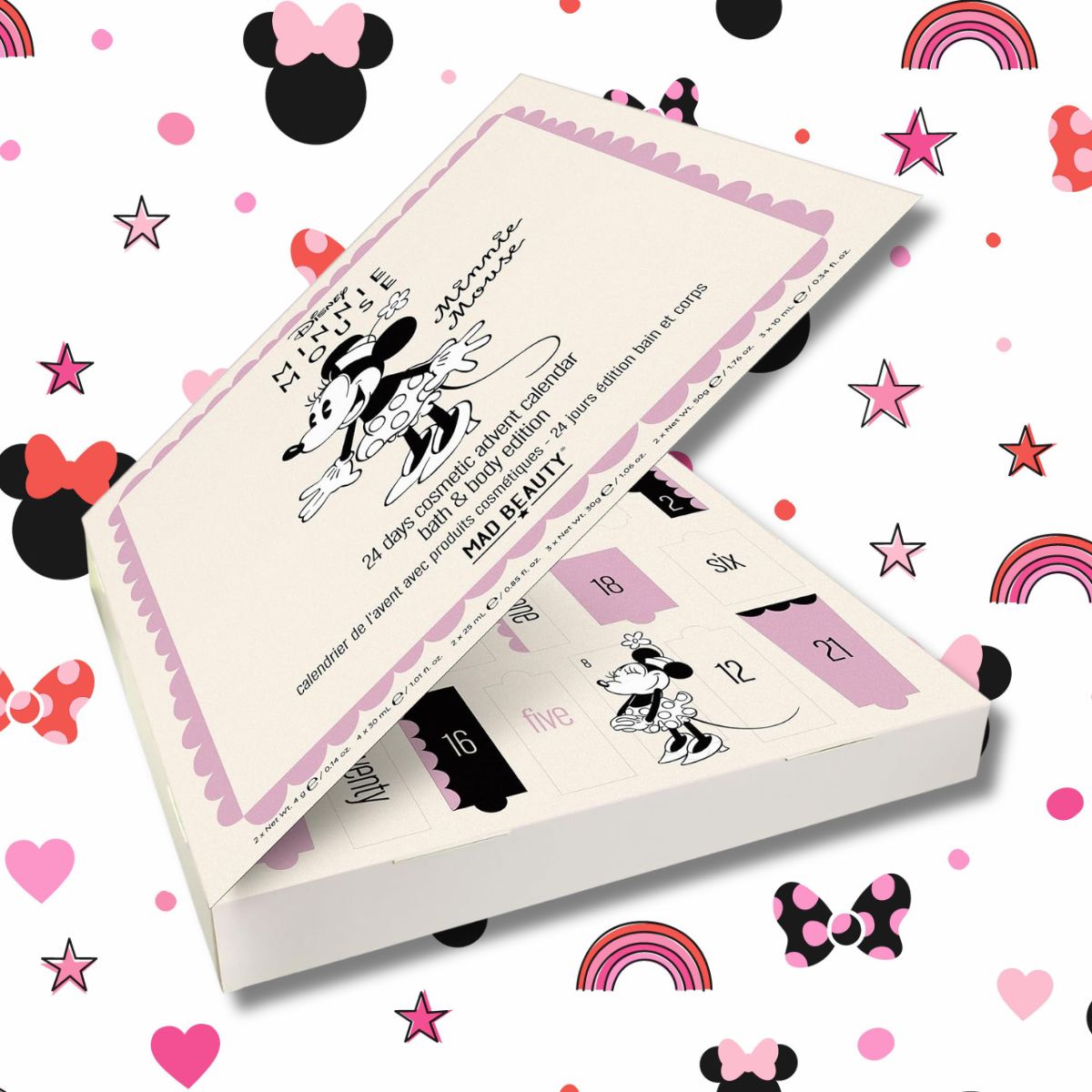 MAD BEAUTY | MINNIE MOUSE - Calendario Dell'Avvento 24 Caselle