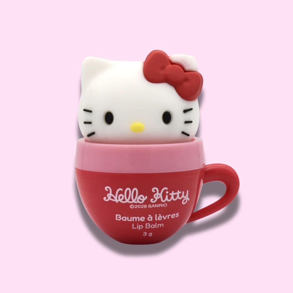 HELLO KITTY FRIENDS CUP LIP BALM TOPPER - Balsamo Labbra Fragola 3 g
