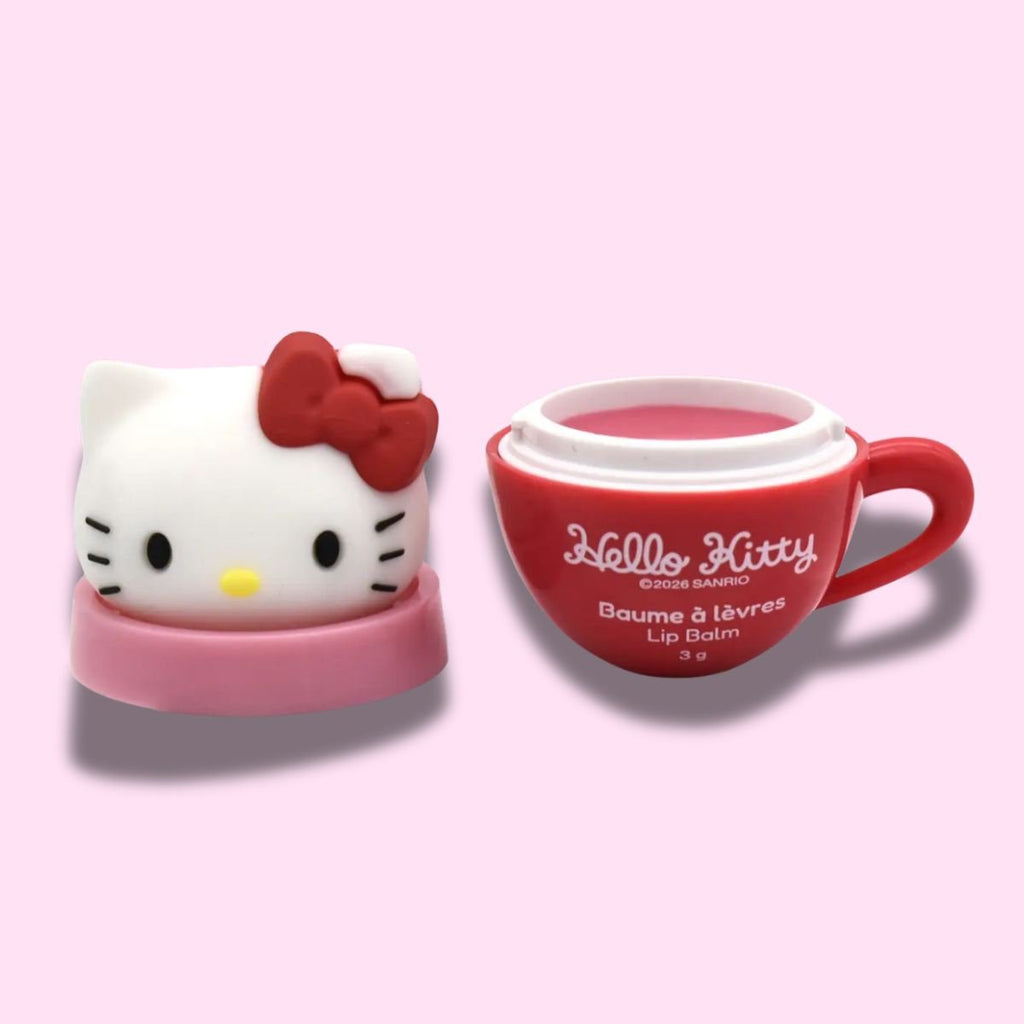HELLO KITTY FRIENDS CUP LIP BALM TOPPER - Balsamo Labbra Fragola 3 g