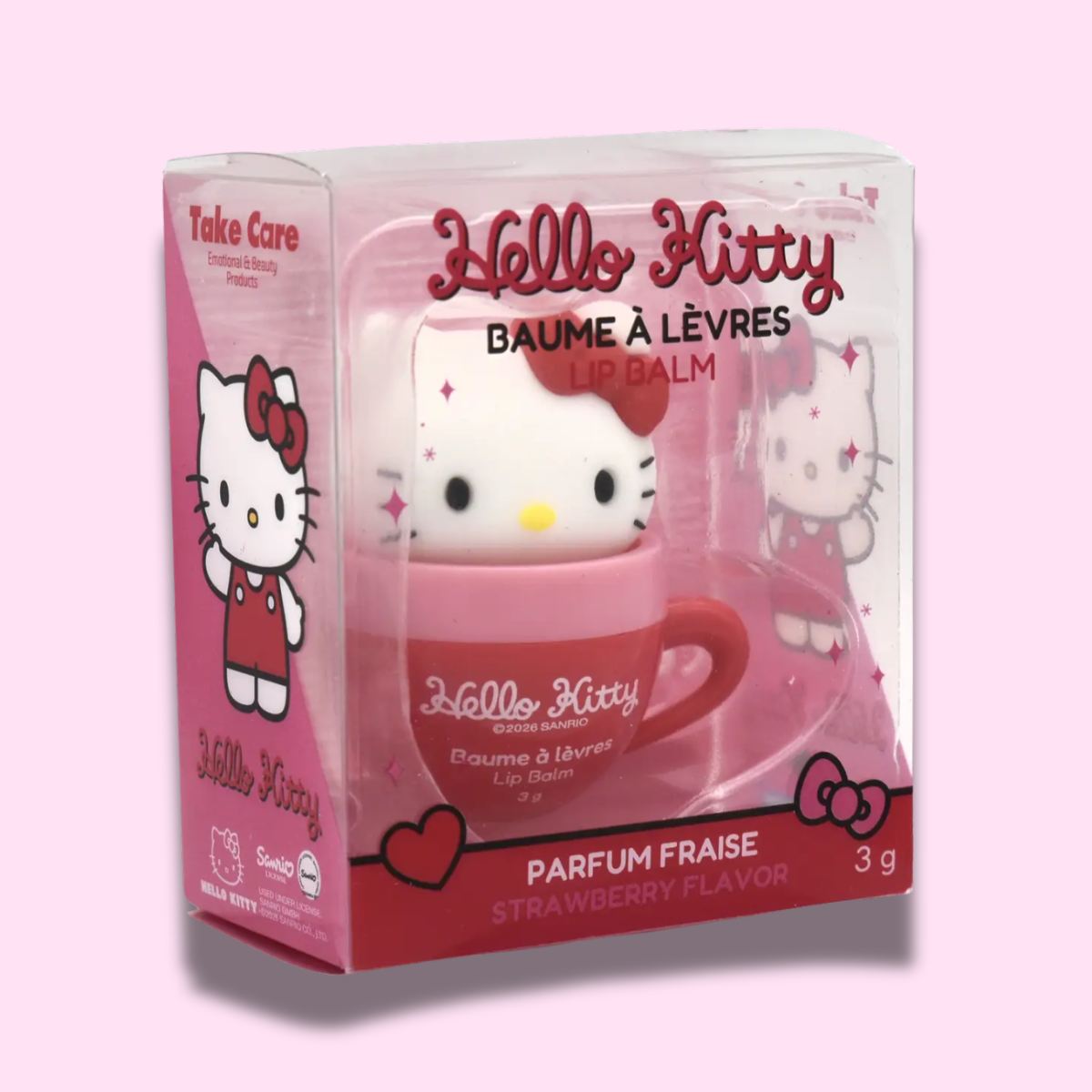 HELLO KITTY FRIENDS CUP LIP BALM TOPPER - Balsamo Labbra Fragola 3 g
