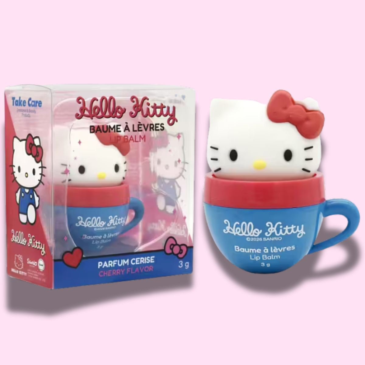 HELLO KITTY FRIENDS CUP LIP BALM TOPPER - Balsamo Labbra Ciliegia 3g