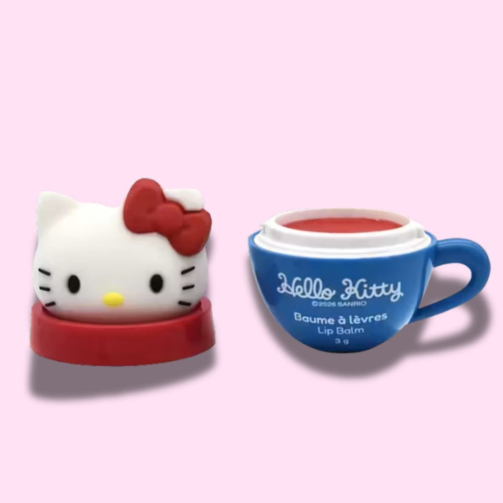 HELLO KITTY FRIENDS CUP LIP BALM TOPPER - Balsamo Labbra Ciliegia 3g