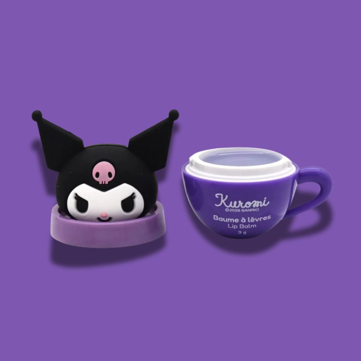 KUROMI HELLO KITTY FRIENDS CUP LIP BALM TOPPER - Balsamo Labbra Cocco 3g
