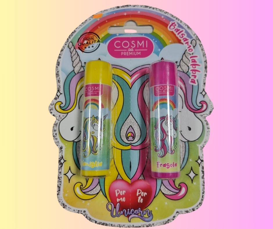 BALSAMO LABBRA | per me e per te unicorno - gusto fragola e vaniglia