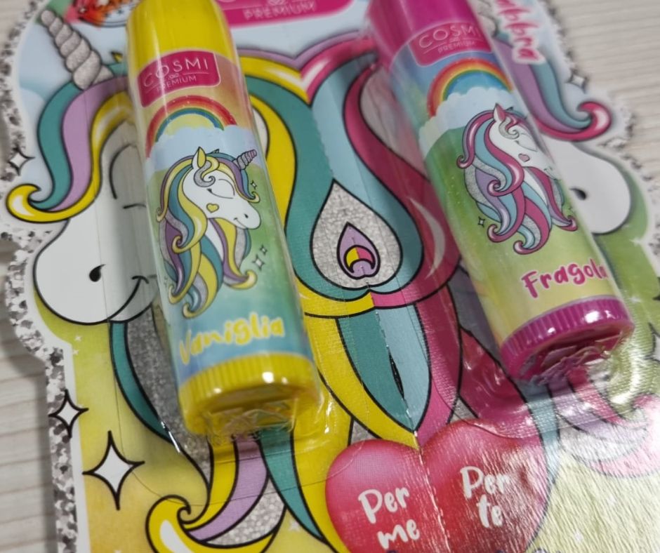 BALSAMO LABBRA | per me e per te unicorno - gusto fragola e vaniglia