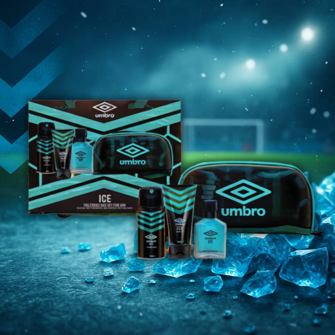 UMBRO ICE SET UOMO BEAUTY BAG |  Eau de Toilette + GelDoccia + Shampoo&Balsamo + BeautyBag