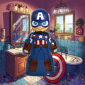 AVENGERS CAPTAIN AMERICA - Bagnoschiuma 3D 400ml