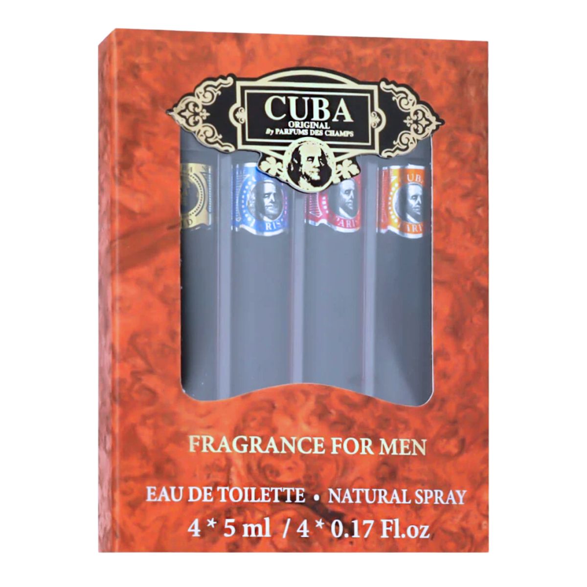 CUBA CLASSIC SET 4x5ml - Eau de Toilette Uomo (Gold, Red, Blue, Orange)