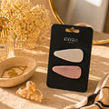 EMANUELA BIFFOLI SET 2 FERMAGLI SOFT TOUCH - Rosa e Bianco - Liquidò