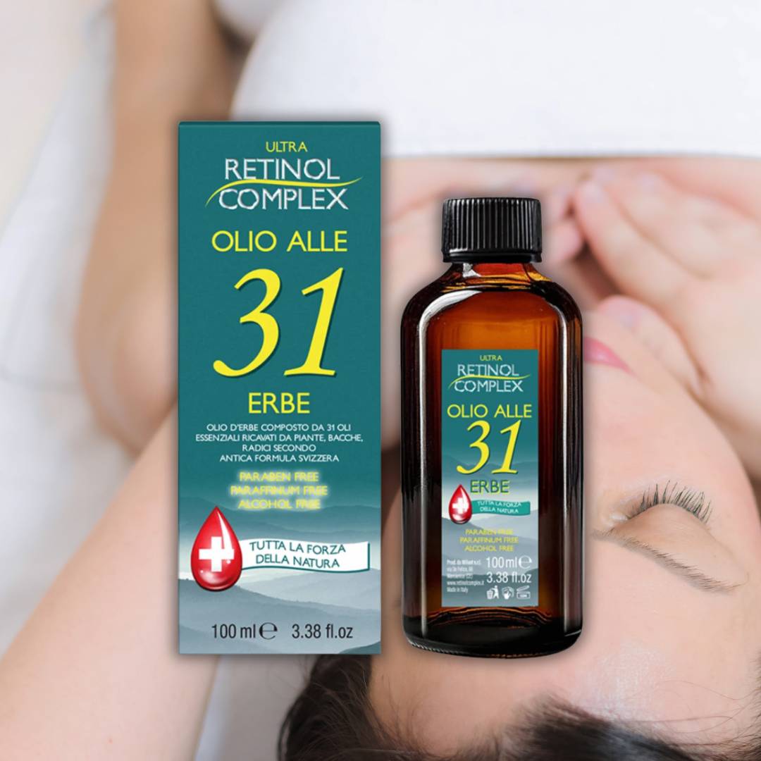 OLIO ALLE 31 ERBE - Tonificante, Rinfrescante, Multifunzionale | Per tutti i tipi di pelle