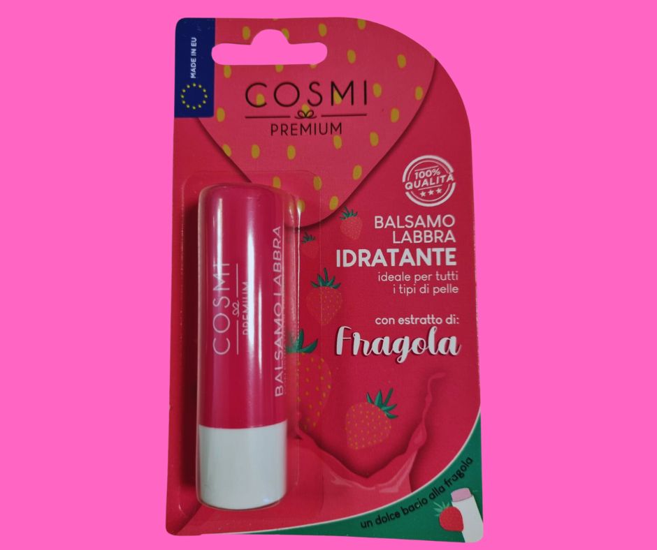 COSMI BALSAMO LABBRA IDRATANTE | un dolce bacio alla Fragola