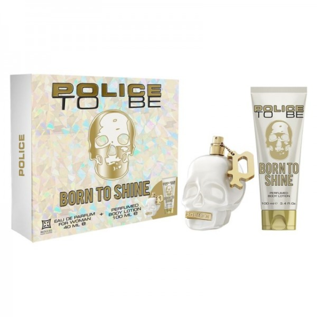 COFANETTO POLICE BORN TO SHINE WOMAN EDT 40ML + BODY LOTION 100ML