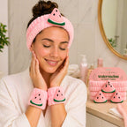 EMANUELA BIFFOLI SET BEAUTY ROUTINE WATERMELON - Fascia Capelli + Polsini Skincare - Liquidò