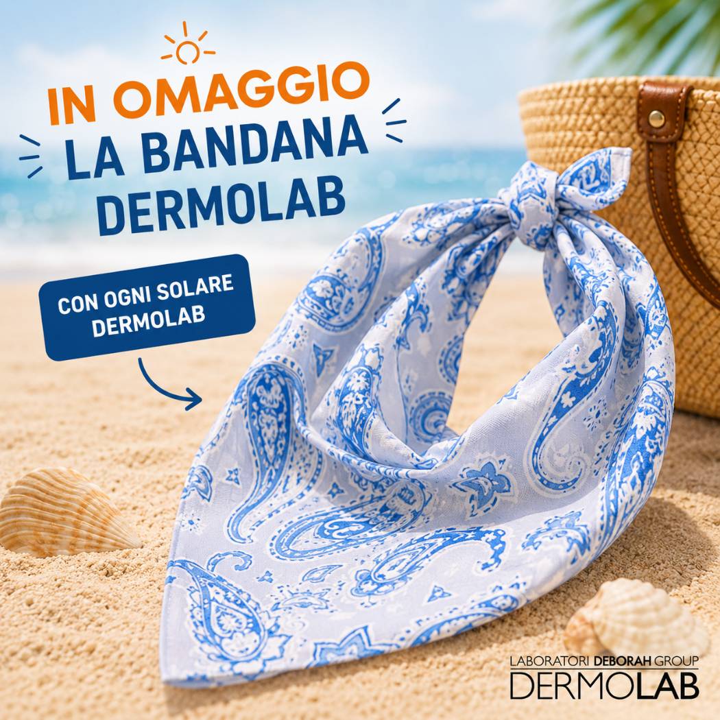 DERMOLAB Bandana Estiva Donna/Uomo in Omaggio con i Solari Dermolab - Liquidò
