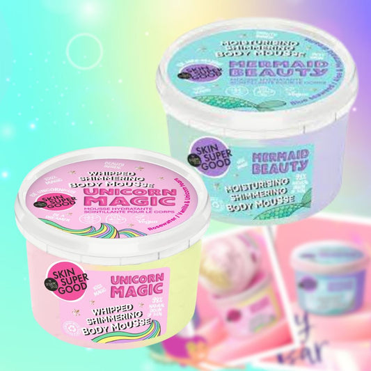 NEW MERMAID BEAUTY SHIMMERING | CREMA MOUSSE PER IL CORPO - Con Alga blu, Aloe e Sogni di Sirena