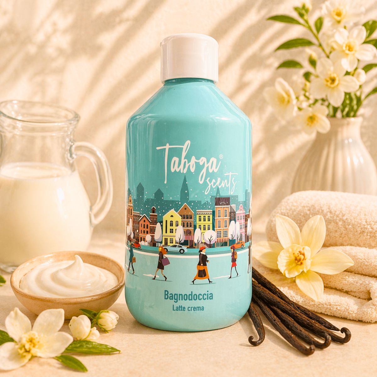 TABOGA SCENTS BAGNODOCCIA – Latte Crema 500ml
