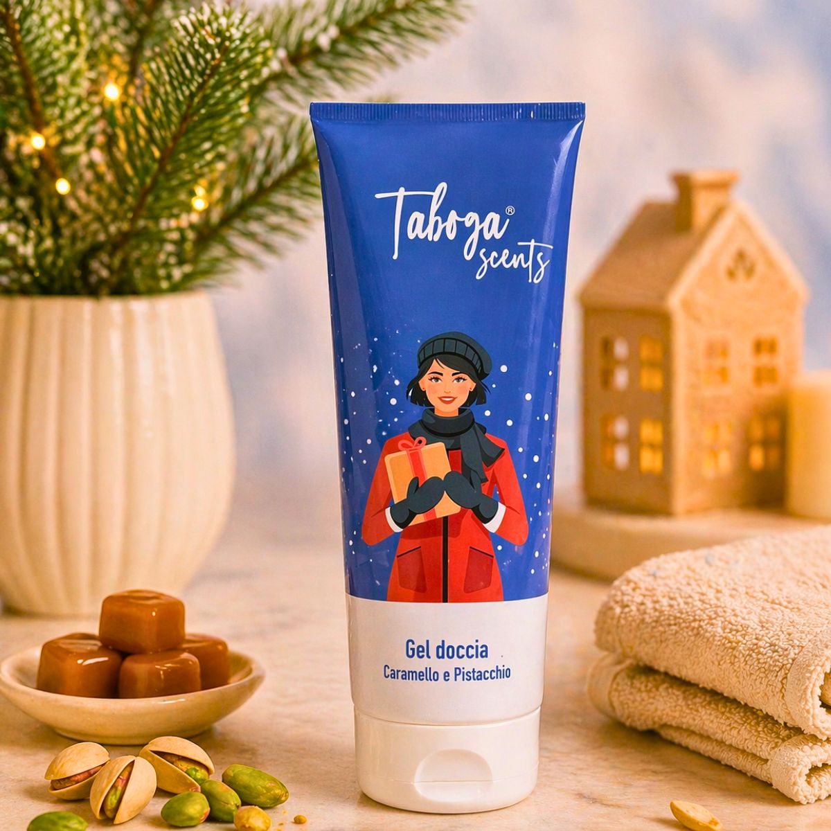 TABOGA SCENTS GEL DOCCIA – Caramello e Pistacchio 250ml