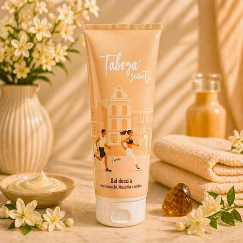 TABOGA SCENTS GEL DOCCIA – Fiori Bianchi, Muschio e Ambra 250ml - Liquidò