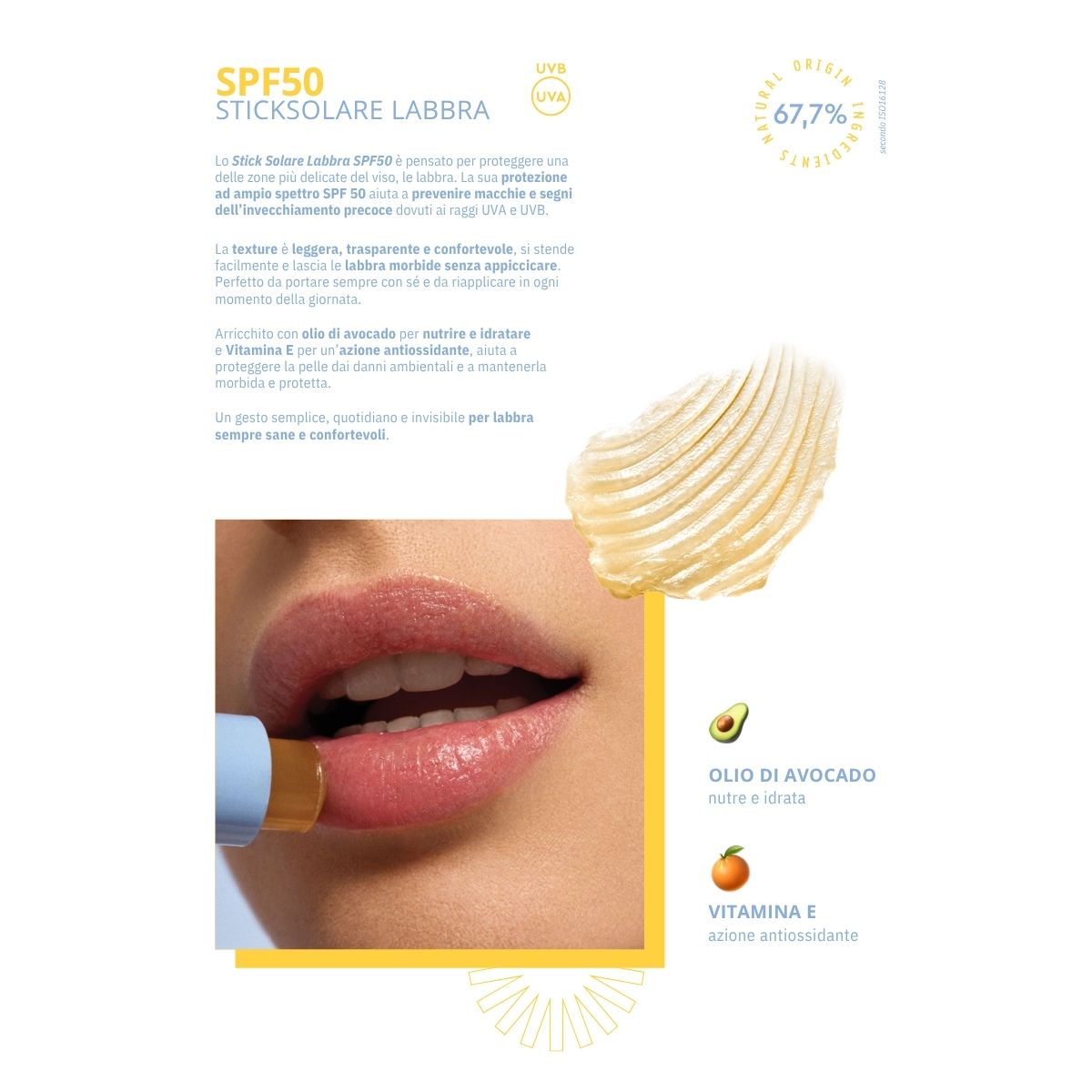 ASTRA SKIN SPF50 - Stick Solare Labbra