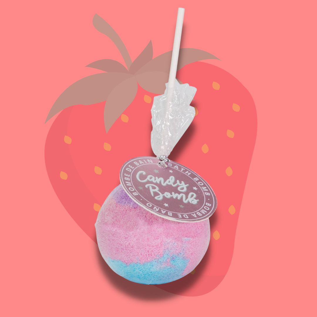 IDC - CANDY BOMB - Bomba da bagno Fragola a lecca lecca