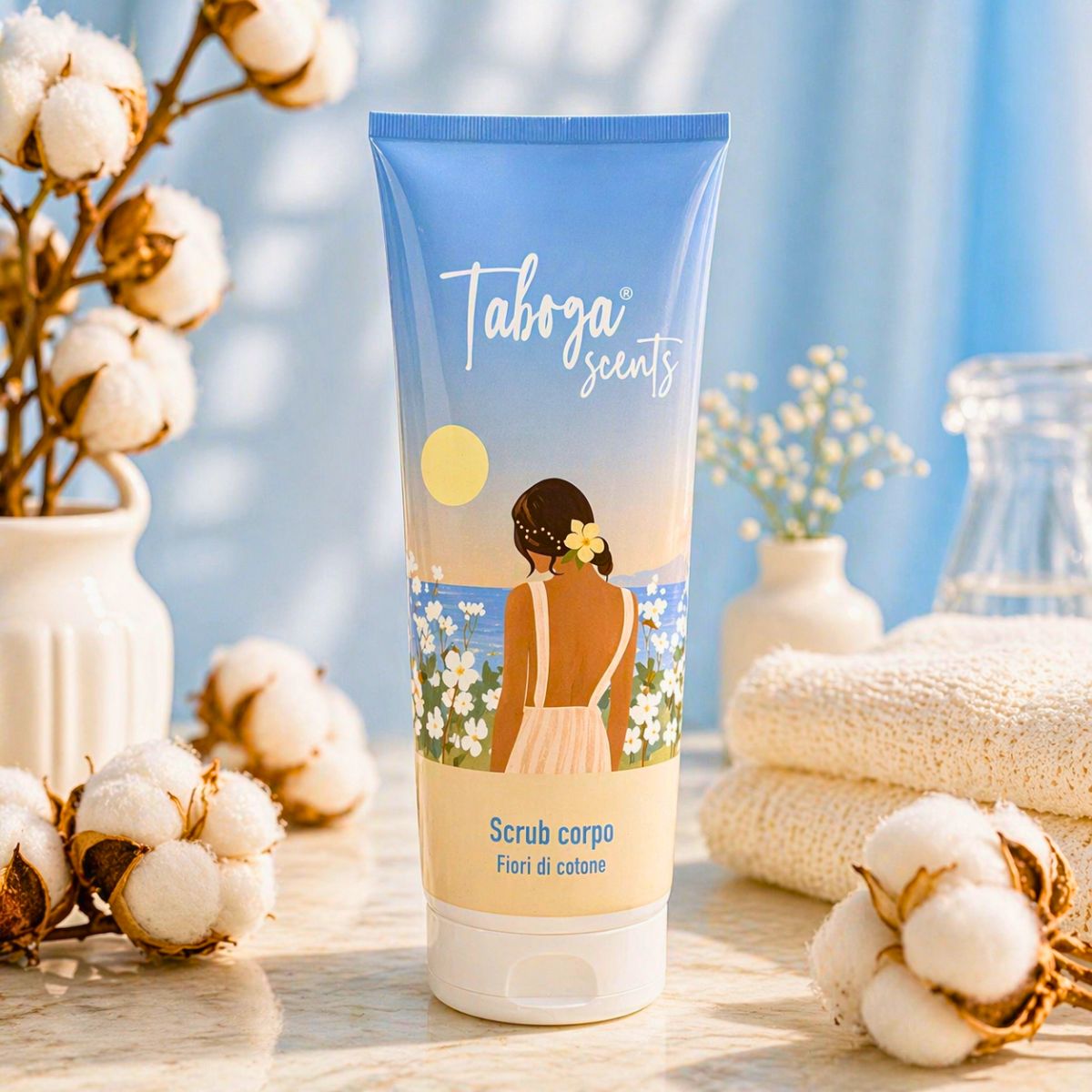 TABOGA SCENTS SCRUB CORPO – Fiori di Cotone 250ml - Liquidò