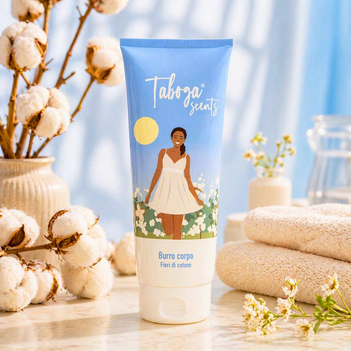 TABOGA SCENTS BURRO CORPO – Fiori di Cotone 250ml