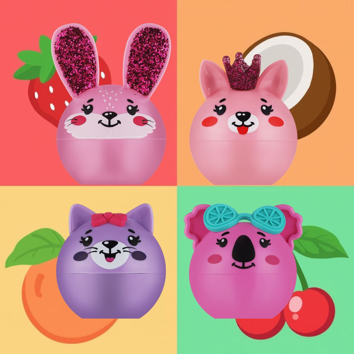 MARTINELIA BALSAMO LABBRA KIDS – Profumazione Fruttata: Cocco, Fragola, Pesca e Ciliegia