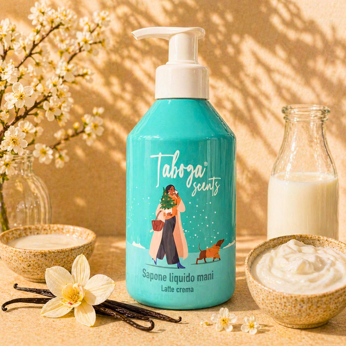 TABOGA SCENTS SAPONE LIQUIDO MANI – Latte Crema 280ml