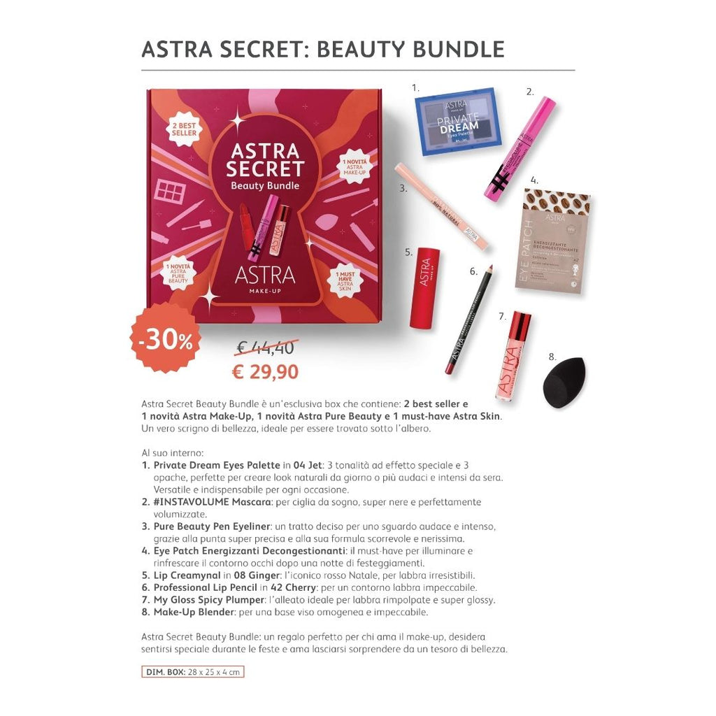 ASTRA MAKE UP SECRET BEAUTY BUNDLE - Cofanetto Make-Up Limited Edition