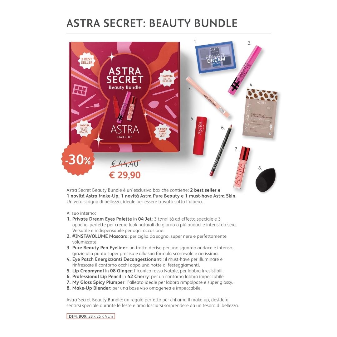 ASTRA MAKE UP SECRET BEAUTY BUNDLE - Cofanetto Make-Up Limited Edition