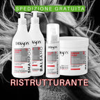 DIKSON REPAIR PLEX | Set Trattamento Riparatore Capelli Danneggiati: Shampoo 500ml, Balsamo 500ml, Maschera 509ml, Maschera Spray 150ml