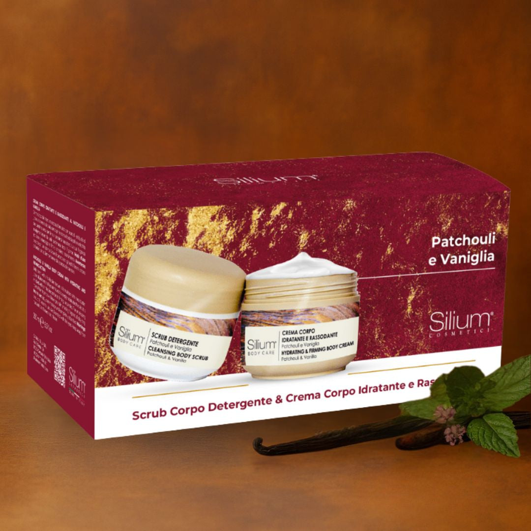 SILIUM COFANETTO PATCHOULI & VANIGLIA | Crema Corpo + Scrub 2 x 250ml