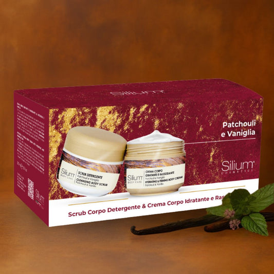 SILIUM COFANETTO PATCHOULI & VANIGLIA | Crema Corpo + Scrub 2 x 250ml