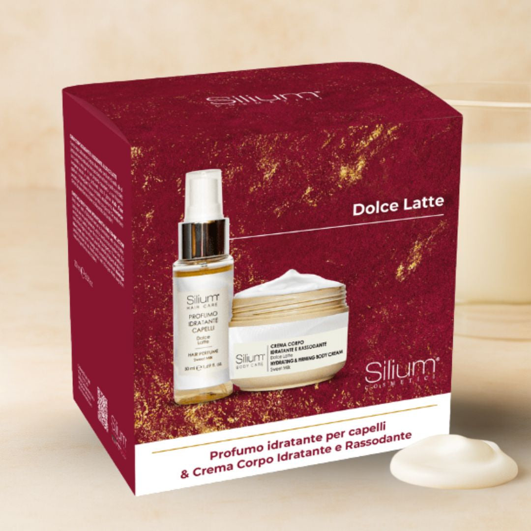 SILIUM COFANETTO DOLCE LATTE | Crema Corpo 250ml + Profumo Capelli 50ml