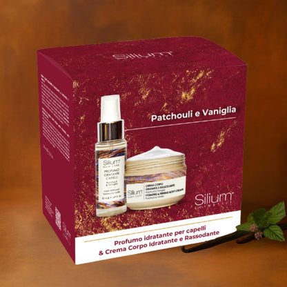SILIUM COFANETTO PATCHOULI & VANIGLIA | Crema Corpo 250ml + Profumo Capelli 50ml