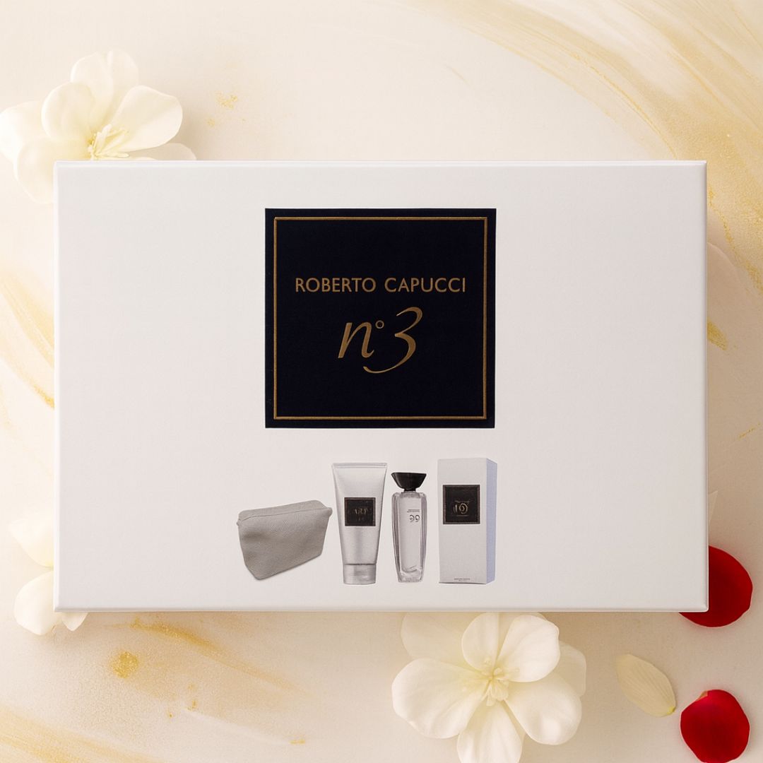 CAPUCCI N°3 COFANETTO - EDP Donna 100 ml + Shower Gel 100ml + Pochette