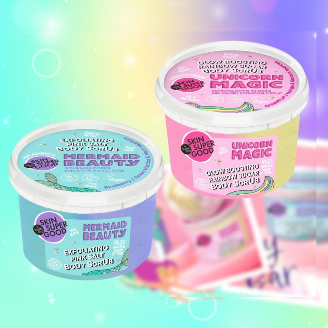 MERMAID BEAUTY | scrub corpo - Con Mirtillo, Matcha e Brillantini di Luna