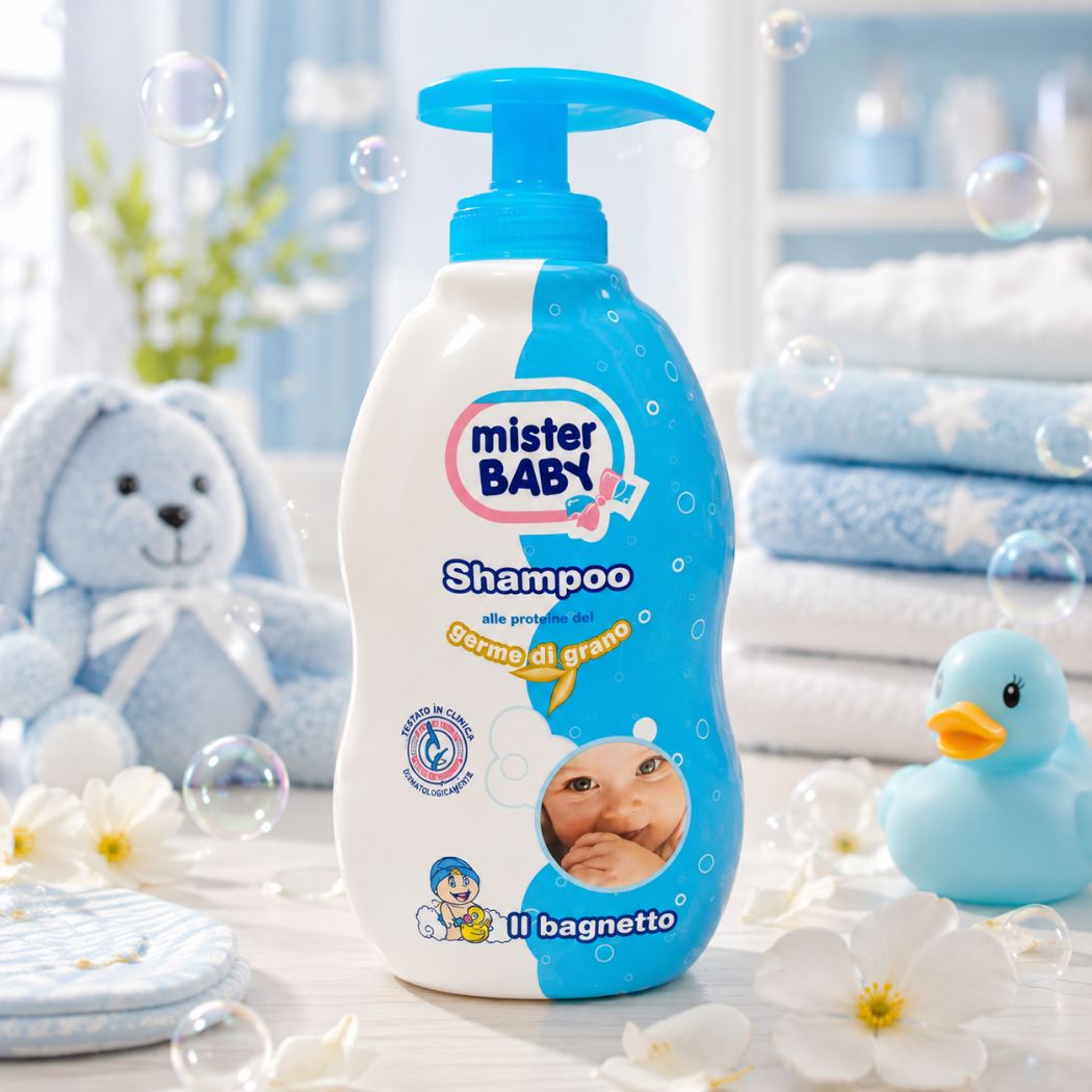 MISTER BABY IL BAGNETTO SHAMPOO - Con Germe Di Grano 400ml